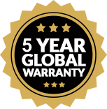 Global warranty All our products have 5 year global warranty
